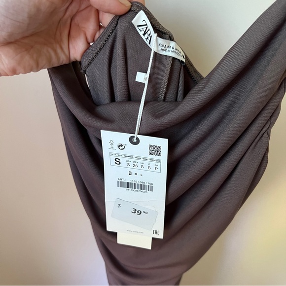 ZARA Flowy Strappy Dress - Picture 5 of 7